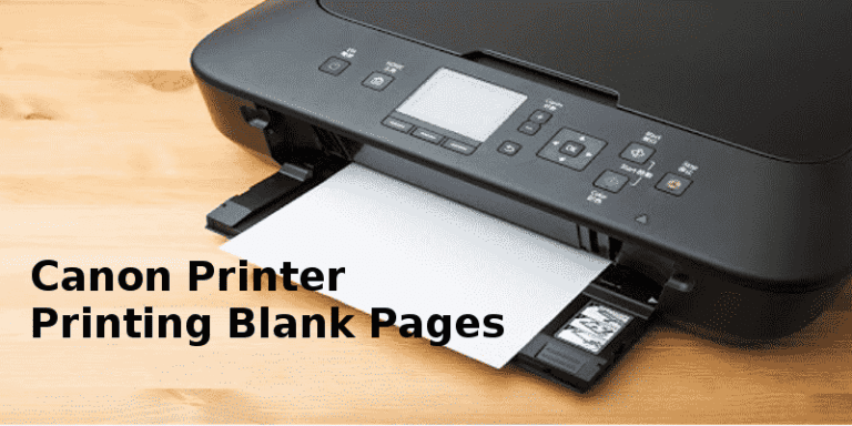 canon printer printing blank pages after cartridge change