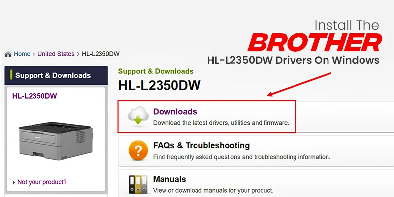 Brother Printer Wifi Setup HL-L2350DW