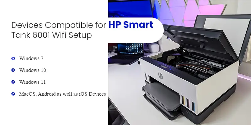 HP Smart Tank 6001 WiFi Setup