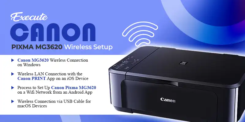 canon mg3620 wireless setup not working