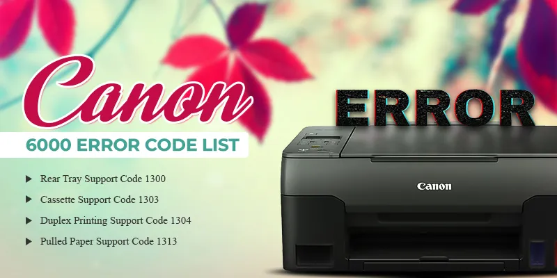 canon support code 6000
