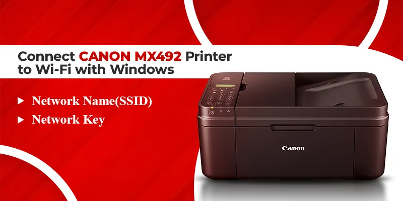 how to connect canon mx492 printer to wifi